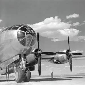 A U. S. Army Air Forces B-29 Superfortress bomber aircraft