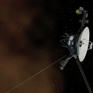 Voyager 1 spacecraft entering interstellar space