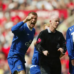 Duncan Ferguson is upset