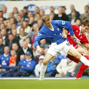 Everton vs Middlesbrough, Duncan Ferguson in Action - Barclays Premiership 2004