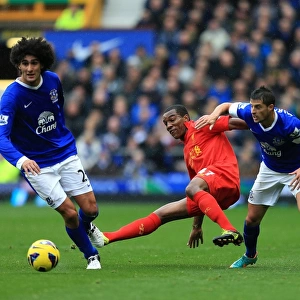 Intense Rivalry: Mirallas vs. Wisdom - Everton vs. Liverpool, Barclays Premier League (28-10-2012)
