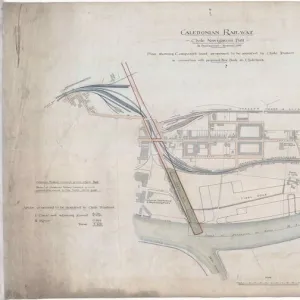 Clyde Navigation Bill in Parliament Session 1899. Plan showing Companys land proposed to be acquired by Clyde Trustees in connection with proposed New Dock at Clydebank