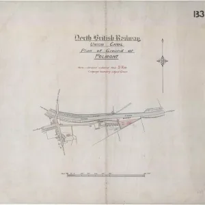 North British Railway, Union Canal, Plan of Ground at Polmont