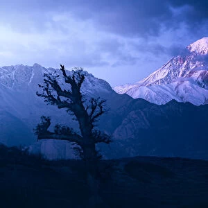 Mount Damavand in Blue Moments
