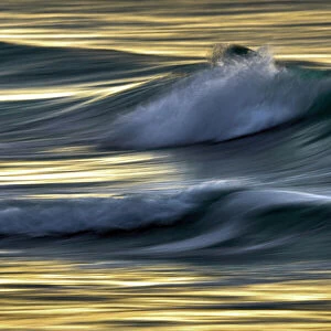 Waves in evening light
