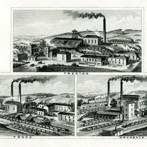 Collieries at Treeton, Fence and Orgreave near Rotherham