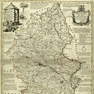 County Map of Staffordshire, c. 1777