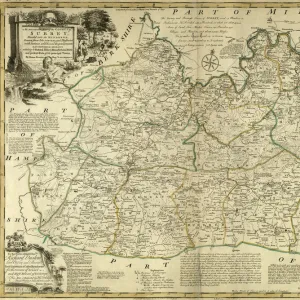 County Map of Surrey, c. 1777