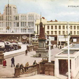 Fitzalan Square, Sheffield, Yorkshire, c. 1950