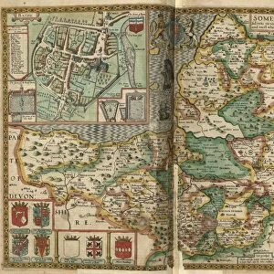 John Speeds map of Somerset, 1611