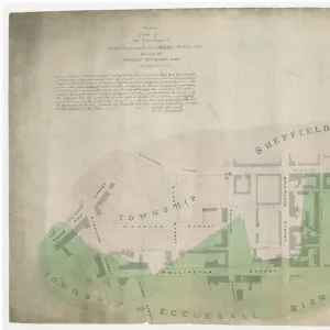 Plan of part of the townships of Sheffield and Ecclesall Bierlow, shewing the ancient boundary line, 1835