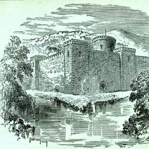 Sheffield Castle as it appeared in the year 1066