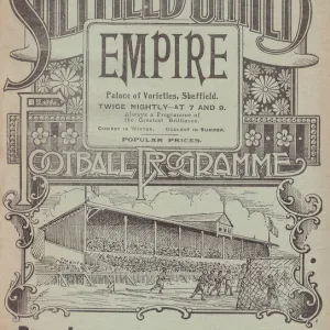 Sheffield United Football Club programme - match against Sheffield Wednesday, 1905