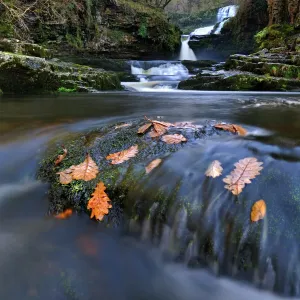 Sgwd Isaf Clun-gwyn waterfall and rapids print