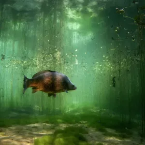 Carp Print: Aare River, Switzerland 2006 Carp Print: Aare River, Switzerland 2006