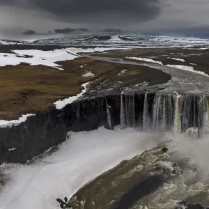 Waterfall in Putoransky State Nature Reserve, Putorana Plateau, Siberia, Russia