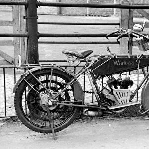 1912 Wanderer motorcycle. Creator: Unknown