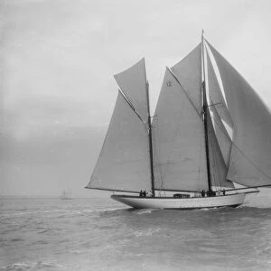 The 96 ft ketch Julnar, 1912. Creator: Kirk & Sons of Cowes