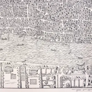 Agas Map of London, c1561