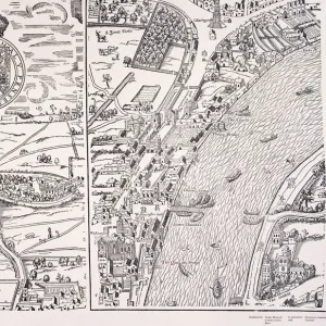 Agas Map of London, c1561