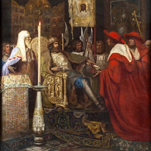 Alexander Nevsky Receiving Papal Legates