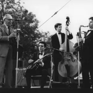 Benny Goodman, Capital Radio Jazz Festival, Knebworth 1982 Print Benny Goodman, Capital Radio Jazz Festival, Knebworth 1982 Print