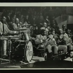 The Count Basie Orchestra in Concert, 1950s Print The Count Basie Orchestra in Concert, 1950s Print