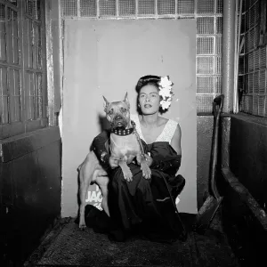 Billie Holiday and Mister, New York City Print, 1947 Billie Holiday and Mister, New York City Print, 1947