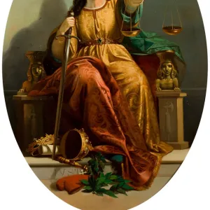 Allegory of Justice, c. 1870. Creator: Anonymous