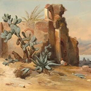 Ancient Ruins near Messina, Sicily, 1842. Creator: Charles Remond