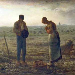 The Angelus, 1857-1859. Artist: Jean Francois Millet