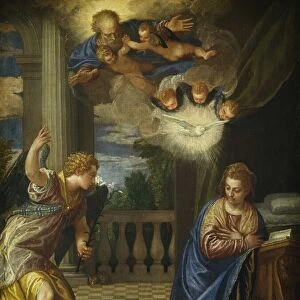 The Annunciation, c. 1583 / 1584. Creators: Paolo Veronese, Workshop of Veronese