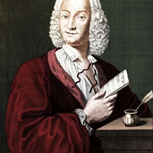 Antonio Vivaldi (1678-1741), 1725. Artist: Morellon de la Cave, Francois (ca 1700-1755)