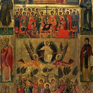 The Ascension of Christ with the Hetoimasia, 15th century. Artist: Ritzos, Andreas (1421-1492)