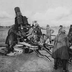 Austrian mortar, World War I, 1915