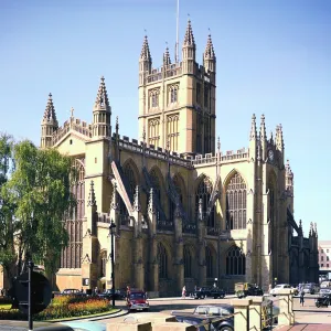 Print of Bath Abbey, a Somerset church Print of Bath Abbey, a Somerset church
