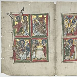 Bifolia with Scenes from the Life of Christ, 1230-1240. Creator: Unknown