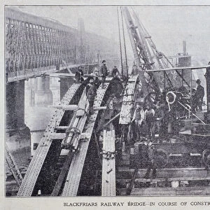 Blackfriars Bridge, London, 1870