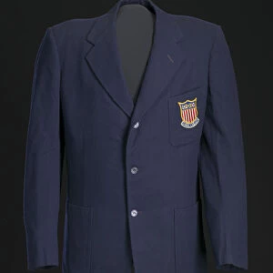 Blazer, tie, and belt worn by Ted Corbitt for the 1952 Helsinki XV Olympics, 1952