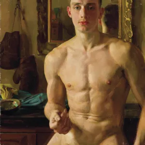 The Boxer. Portrait of Boris Snezhkovsky, 1933