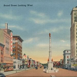 Broad Street, Looking West, Augusta, Georgia, 1943
