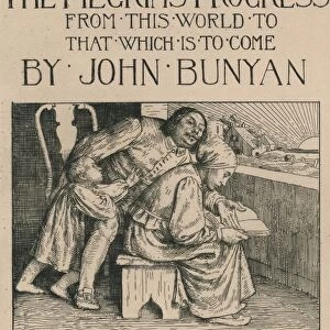 Bunyans Wife Reading the Bible to Him, c1916