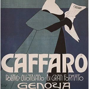 Caffaro Genoa Newspaper, 1901. Artist: Laskowski (Laskoff), Francois (Franz) (1869-1918)