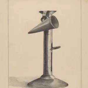 Candlestick, c. 1936. Creator: Yolande Delasser