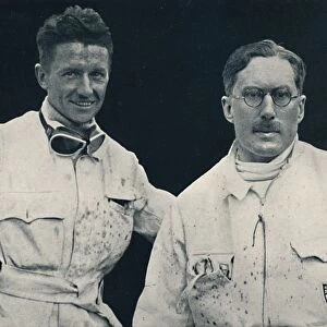 Captain G. E. T. Eyston and assistant, 1937