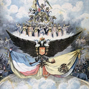 Celebrations at the Opera in Paris in honour of the Franco-Russian Dual Alliance, 1893. Artist: Henri Meyer