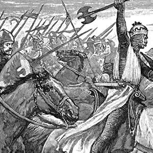 Charles Martel, King of the Franks, at the Battle of Poitiers, 732 (1892)