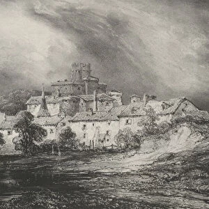 Chateau de Pont-Gibaud, 1830. Creator: Godefroy Engelmann