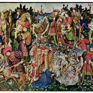 The Chatsworth Hunting Tapestries, first of the series, 1930