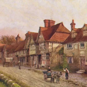 Chiddingstone from the Corner of the Churchyard, 1907. Artist: William Biscombe Gardner